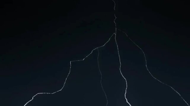 lightning bolt on black background