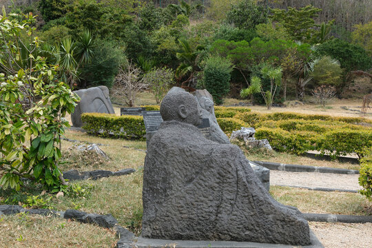 International slave route monument in Le Morne,  Mauritius