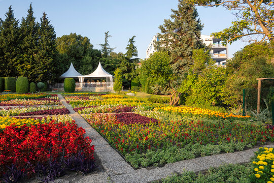 Amazing view of Botanical Garden in town of Balchik, Dobrich region, Bulgaria