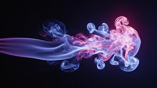 Fiery Fist Punching Through Darkness, Energetic Impact, Abstract Power Blast