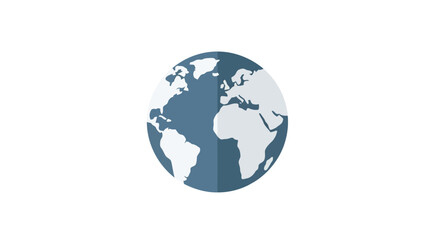 Fototapeta premium Globe World Icon Vector, Global Network and Earth Symbol, International Communication Illustration