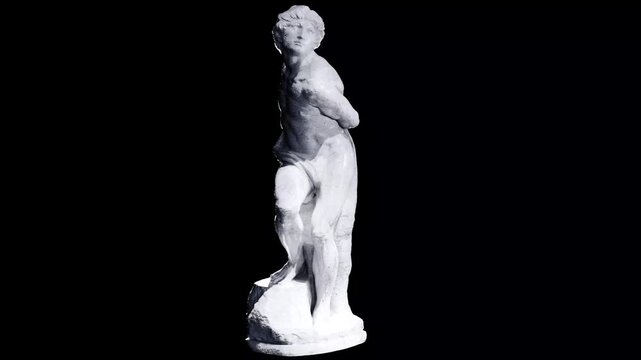 30 Sculpture of The Rebellious Slave Made with 3D render not AI