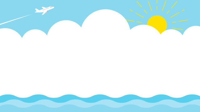 GW・レジャー・旅行・夏休み　キャンペーン・バナー 背景