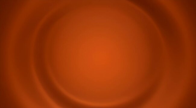 Warm orange liquid ripples, circular waves on smooth copper surface, abstract motion background for cosmetic or beverage advertising
