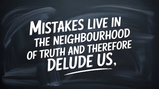 Inspirational quote text on dark chalkboard background with handwritten style typography