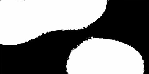 A silhouette of a woman and a man stands within a hole in the wall featuring a black ink splash and messy paint stroke texture on a grungy vintage paper design element © MdKefaitUllah