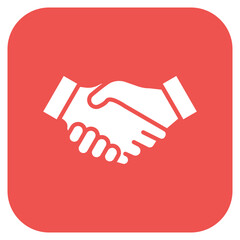 Fototapeta premium Handshake Icon Style