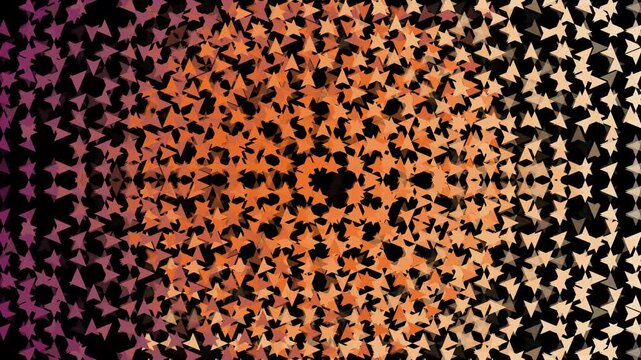 Abstract Background Orange Geometric Square Pattern Animated Motion Design
