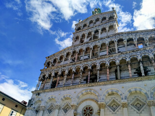 Obraz premium Basilica of San Michele in Foro is a Roman Catholic church located in Lucca, Italy