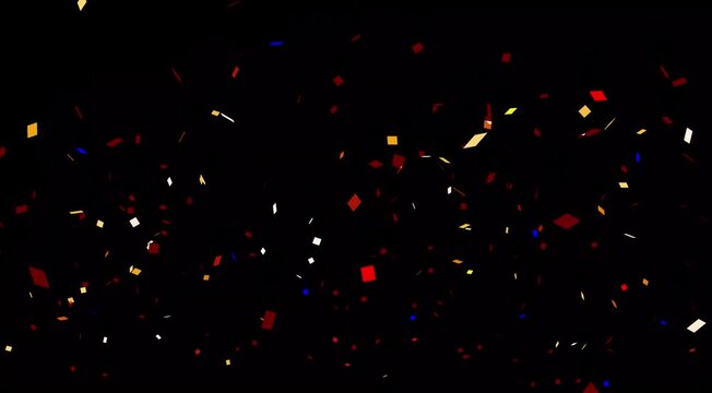Purple confetti party popper explosions on White and Green backgrounds Abstract Festive Particle Loop - Dynamic Confetti Falling Background for Modern YouTube Intros, Presentations, and Social Media