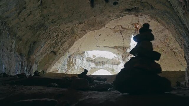 Devetashka Cave Interior: Bulgaria's Majestic Natural Wonder