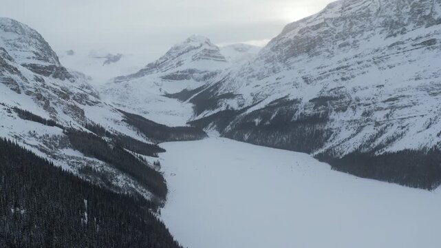 Drone footage of Banff Canada in the Heart of Winter 8