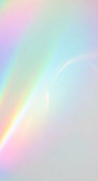Abstract background with holographic pastel colors fading across a smooth, blank surface, showing light diffraction and subtle gradients, color, pastel, tint