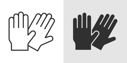 Fototapeta premium Surgical Gloves Icon representing hygiene, medical safety, infection control, and protective equipment used by healthcare professionals during medical procedures and patient care.