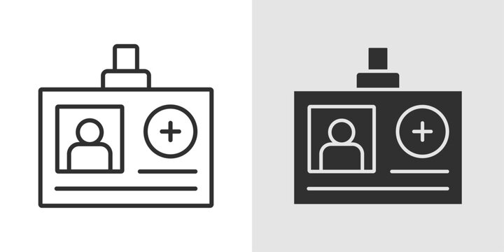 Vaccine Card Icon representing proof of immunization, health records, vaccination status, and documentation used for travel, healthcare, and public safety purposes.