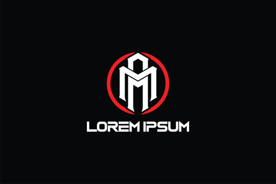 Double letter M and A monogram logo vector template