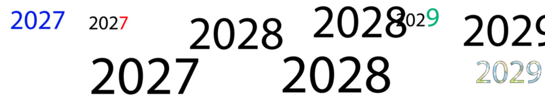 2027, 2028, 2029 years