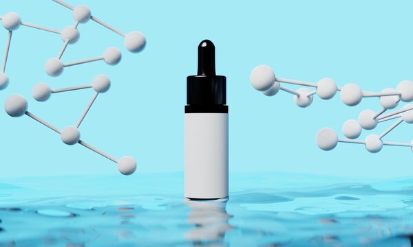 3d illustraion of cosmetic skincare beauty spa cream mockup, medical healthcare treatment, fashion of makeup, bottle tube of packaging
