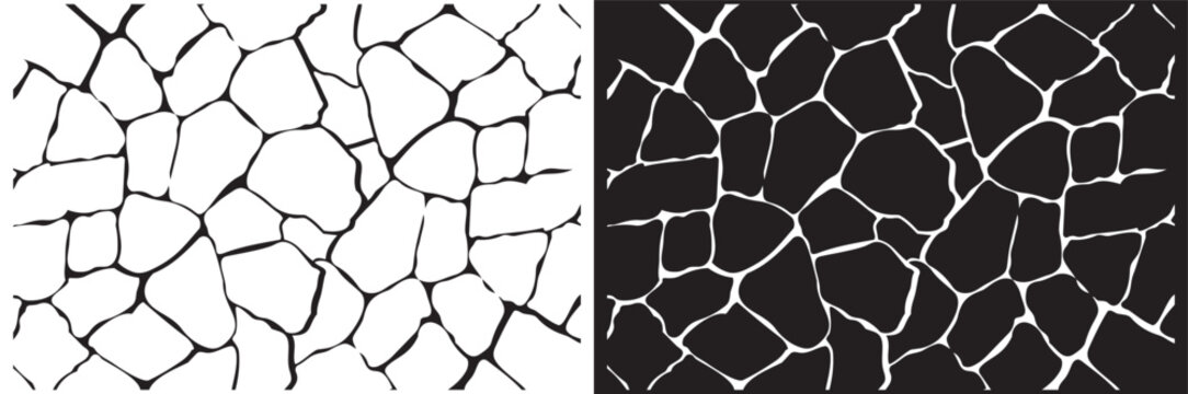 Abstract stone pattern : A captivating abstract pattern of irregular stone shapes, a design that evokes texture and visual interest.  A versatile design element for various creative applications. 