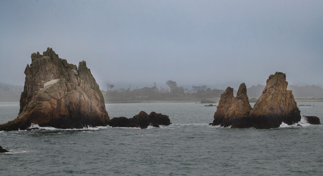Magnifique paysage de la c&ocirc;te bretonne - Plougrescant Bretagne France