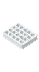White Plastic Laboratory Test Tube Holder. © UMI