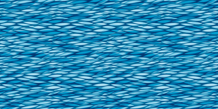 Summer wavy seamless pattern. Abstract sea waves print.