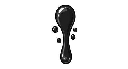 Fototapeta premium Dark Abstract Splash Drip
