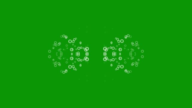 Magical glitter burst circle, sparkling dust trail, fairy pixie glow overlay, shining particle wave, festive animation loop, dreamy shimmer effect, green screen background, 4k ultra hd