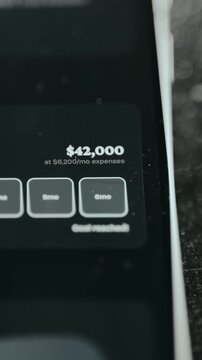 Total amount of 42k USD against monthly expenses of 6k USD