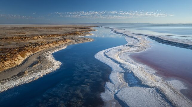 Saltwater lakes help extract lithium from the ground.