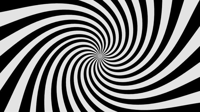White and Black Hypnotic Spiral Loop