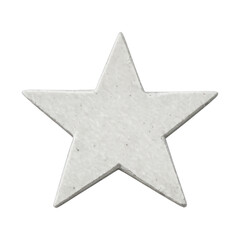 Obraz premium PNG Textured white star shape