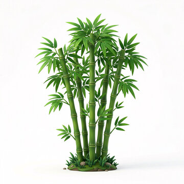 Plante de bambou verte symbole de nature et s&eacute;r&eacute;nit&eacute;