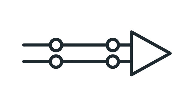 Simple Electronic Logic Gate Circuit Diagram.