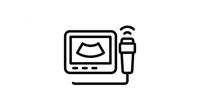ultrasound machine animation icon
