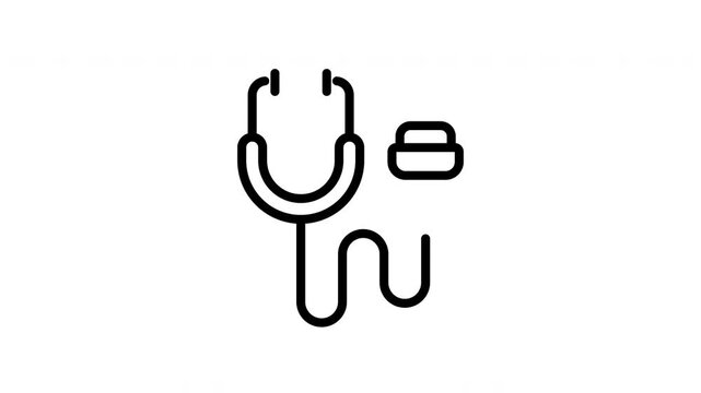 stethoscope animation icon