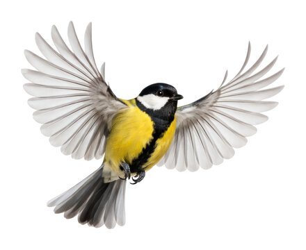 PNG Colorful bird in flight