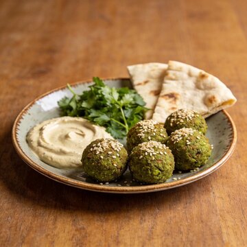 Egyptian Taameya (Falafel) in Modern Gourmet Presentation
