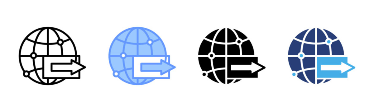 Export icon set multiple style collection