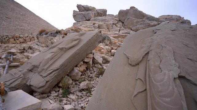 Historical reliefs on Mount Nemrut