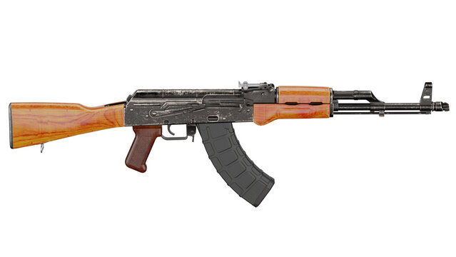 Model of AKM rifle by Armored Wave in detailed 3D view