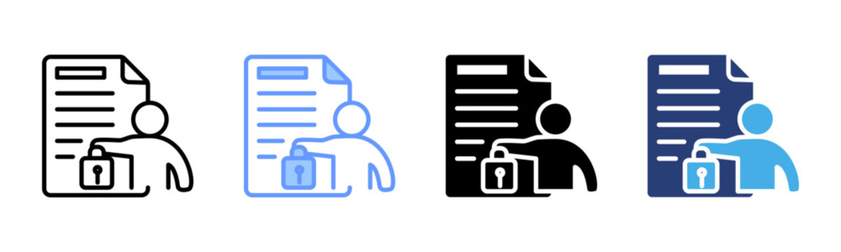 Data Storage icon set multiple style collection