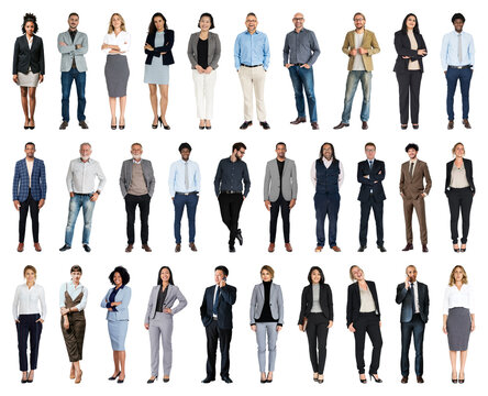 PNG Diverse professional business team on transparent background