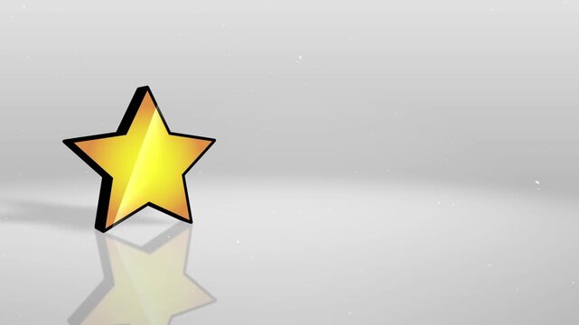 One Star rating animated background.