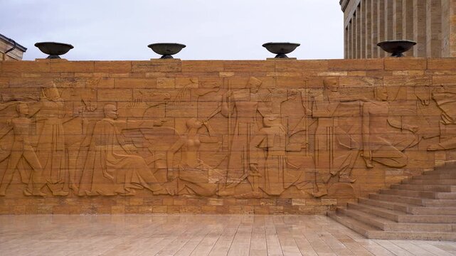 Relief in Anitkabir mausoleum of Mustafa Kemal Ataturk