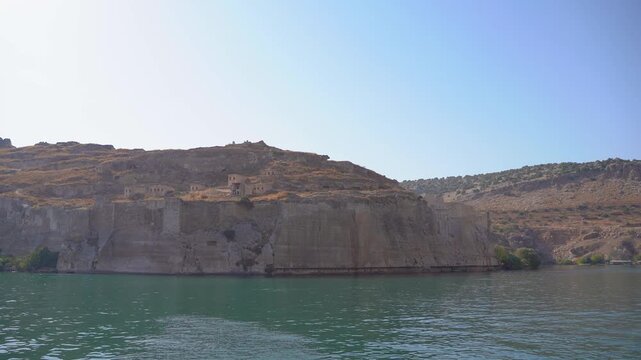 View of Rumkale Castle from Euphrates River