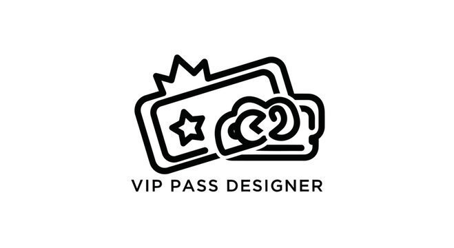 VIP Pass Design Icon