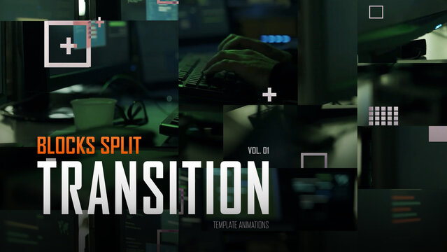 Blocks Split Transition / Horizontal / Part 01
