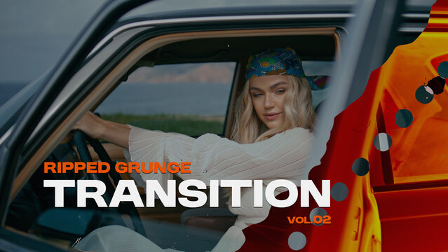 Ripped Grunge Transition / Horizontal / Part 02