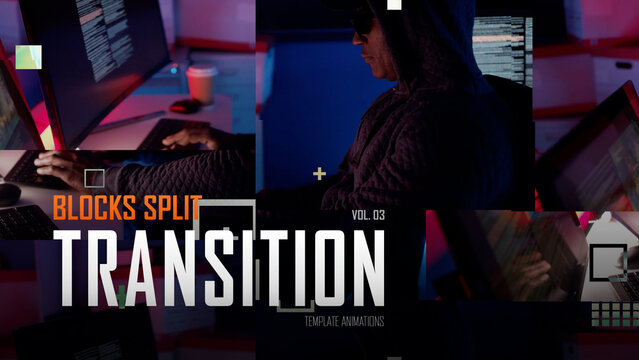 Blocks Split Transition / Horizontal / Part 03